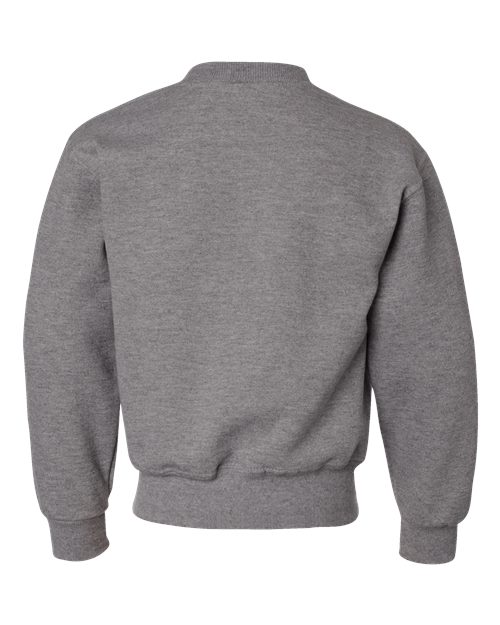 Youth NuBlend® Crewneck Sweatshirt - Oxford Back