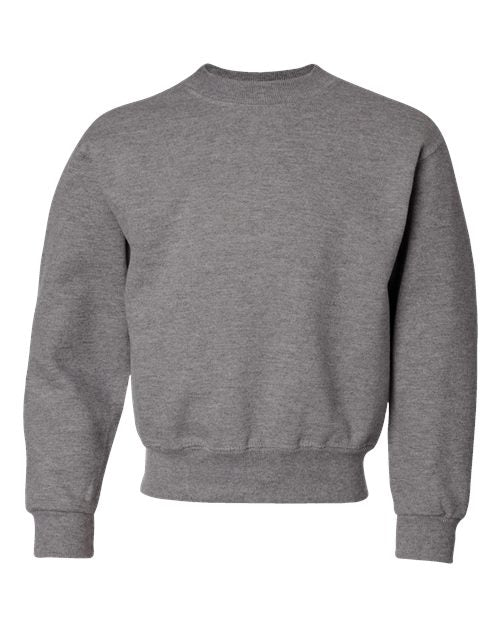 JERZEES Youth NuBlend® Crewneck Sweatshirt - Oxford Front