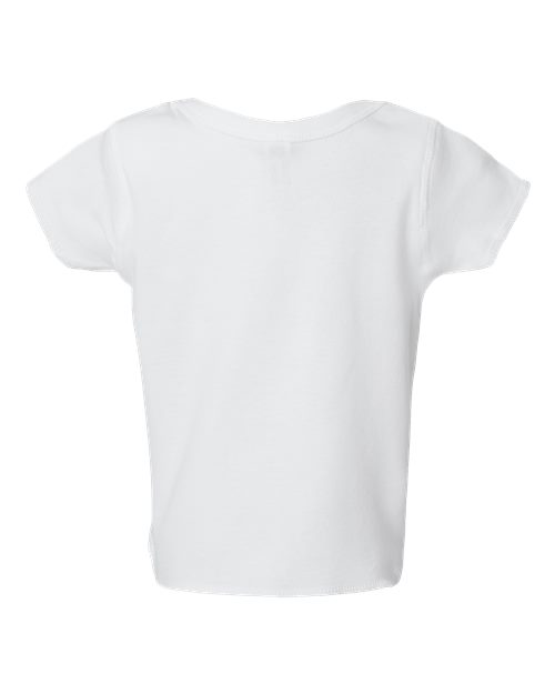 Infant Baby Rib Tee - White Back