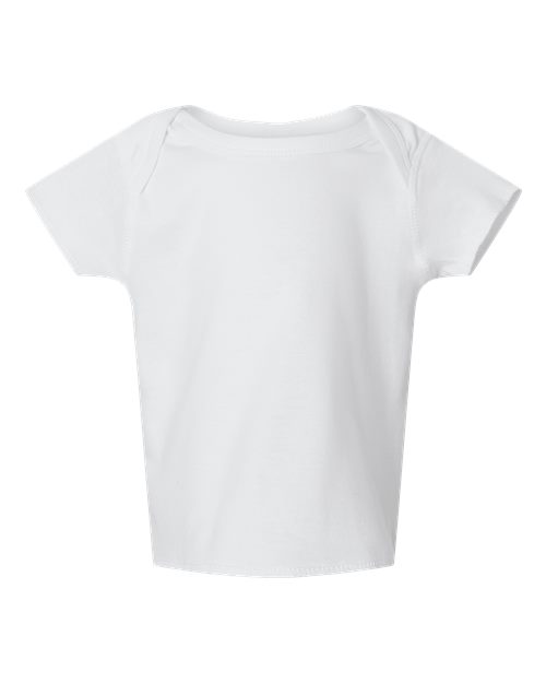 Infant Baby Rib Tee - White Front