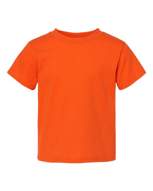 Toddler Cotton Jersey Tee - Orange Front