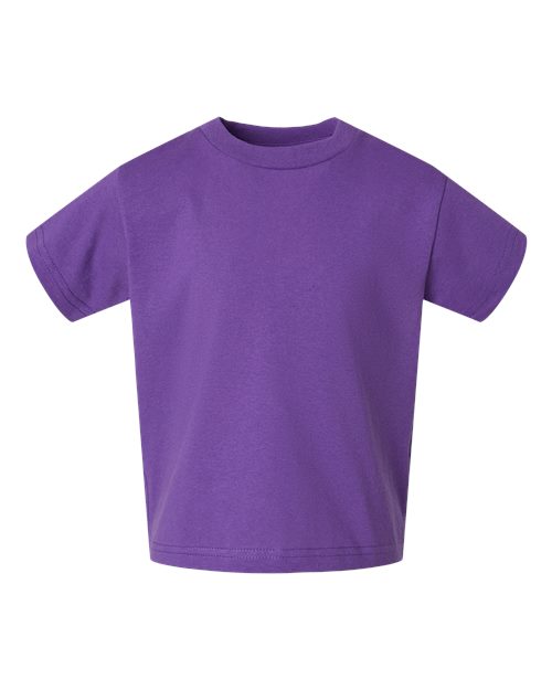 Toddler Cotton Jersey Tee - Purple Front