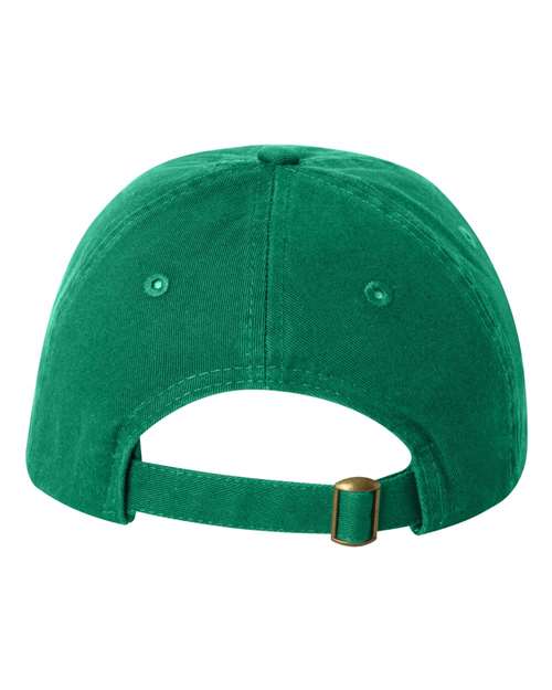Youth Small Fit Bio-Washed Dad Hat - Kelly Back