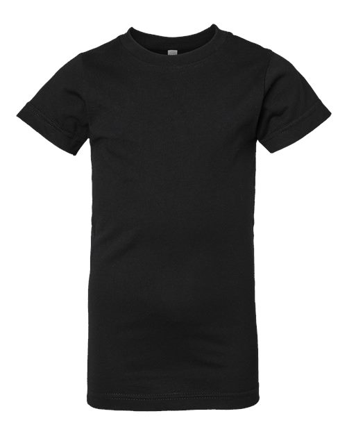 Girls' Fine Jersey Tee - Black Front