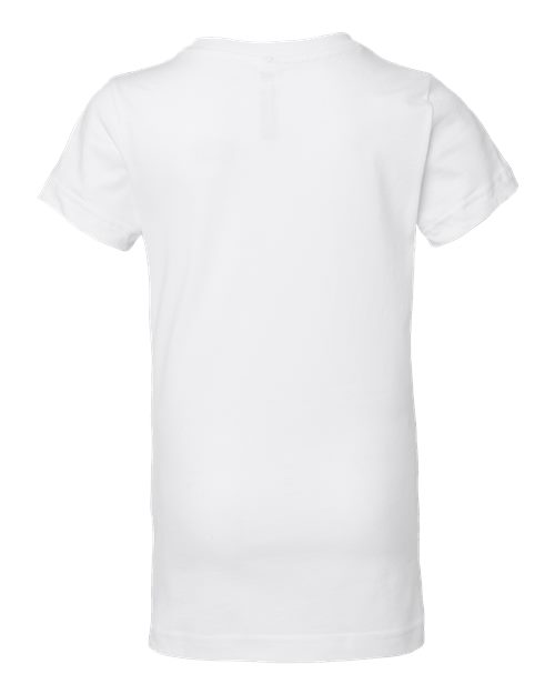 Girls' Fine Jersey Tee - White Back