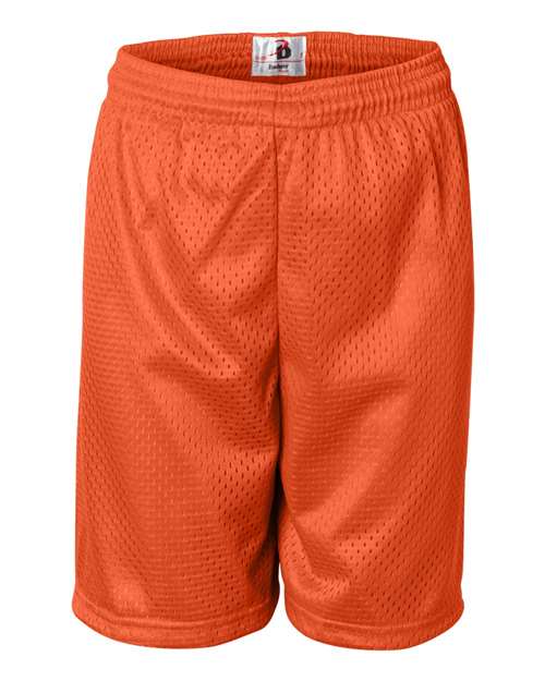 Youth Pro Mesh 6" Shorts - Burnt Orange Front