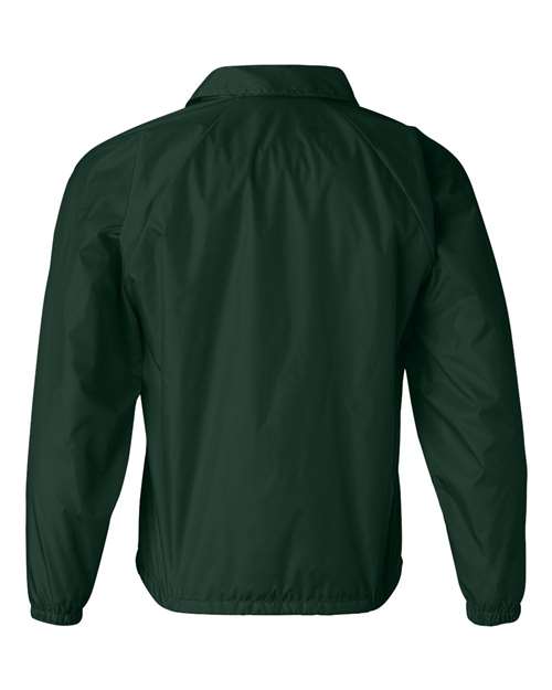 Men's Coach's Jacket - Dark Green Back