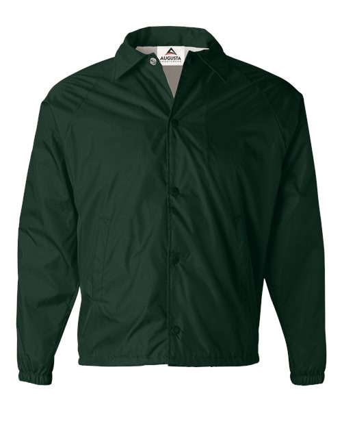 Men's Coach's Jacket - Dark Green Front