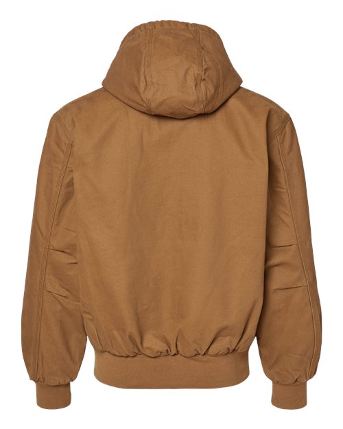 Men's Cheyenne Boulder Cloth™ Hooded Jacket with Tricot Quilt Lining - Saddle Back
