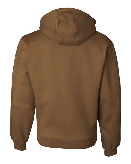 Men's Tall Crossfire Heavyweight Power Fleece Hooded Jacket with Thermal Lining - Saddle Back