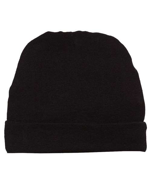 Infant Baby Rib Beanie - Black Back