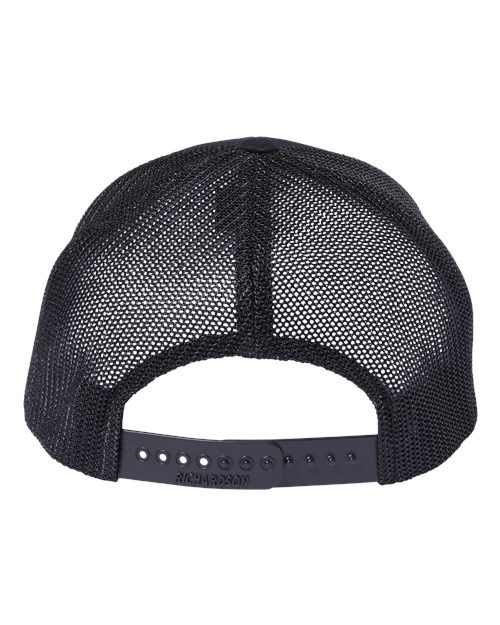 112+ R-Flex Adjustable Trucker Cap - Black Back