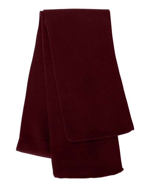 Knit Scarf - Maroon Front