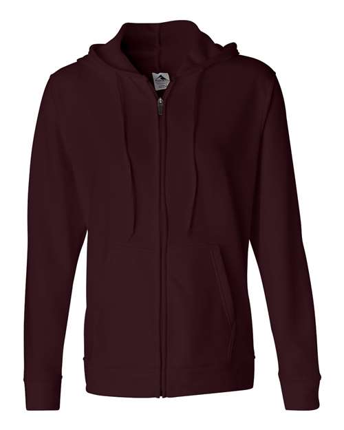 Augusta Sportswear Girls' Cutter Jersey - Purple/ White Front