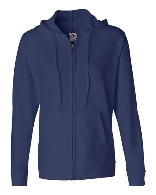 Augusta Sportswear Women's Medalist 2.0 Quarter-Zip Pullover - Navy/ White Front