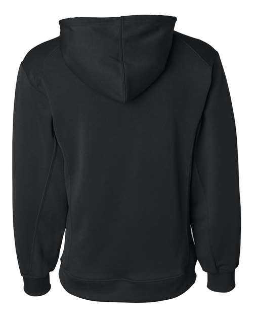 Men's Performance Fleece Hooded Sweatshirt - Black Back