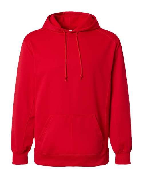Men's Performance Fleece Hooded Sweatshirt - Red Front