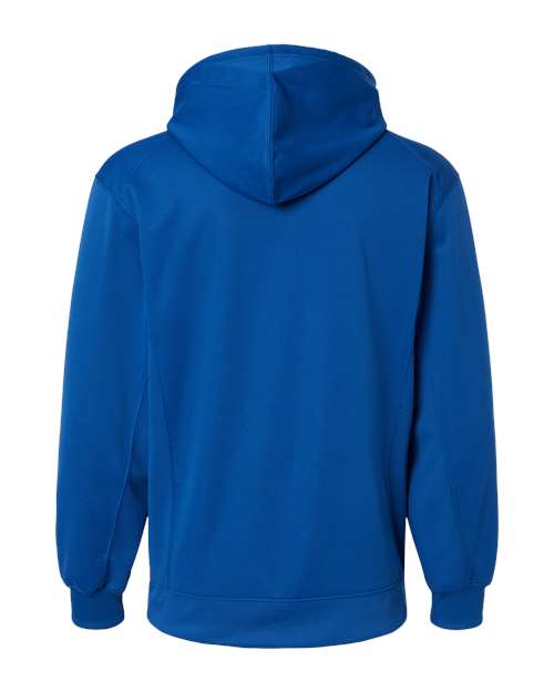 Men's Performance Fleece Hooded Sweatshirt - Royal Back