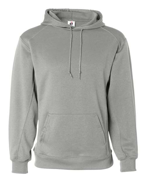 Men's Performance Fleece Hooded Sweatshirt - Silver Front