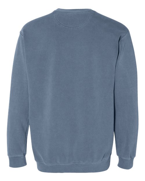 Unisex Garment-Dyed Crewneck Sweatshirt - Blue Jean Back