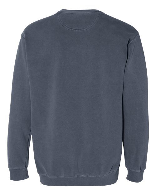 Unisex Garment-Dyed Crewneck Sweatshirt - Denim Back
