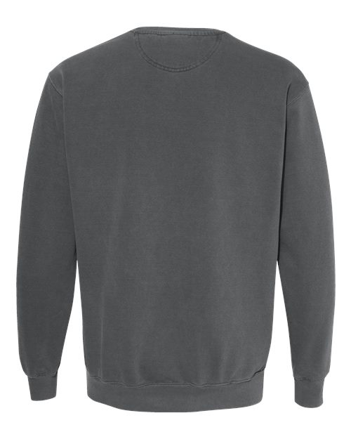 Unisex Garment-Dyed Crewneck Sweatshirt - Pepper Back