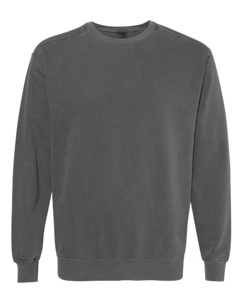Unisex Garment-Dyed Crewneck Sweatshirt - Pepper Front