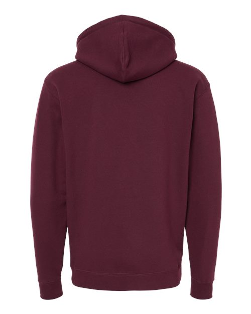 Unisex Heavyweight Hooded Sweatshirt - Maroon Back