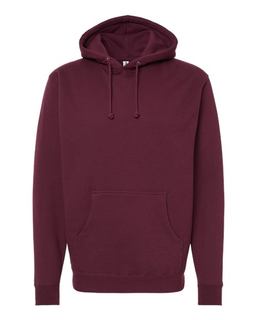 Unisex Heavyweight Hooded Sweatshirt - Maroon Front