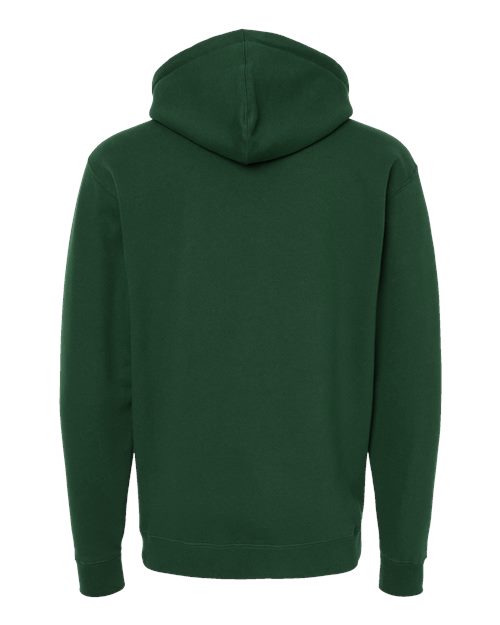 Unisex Heavyweight Hooded Sweatshirt - Dark Green Back