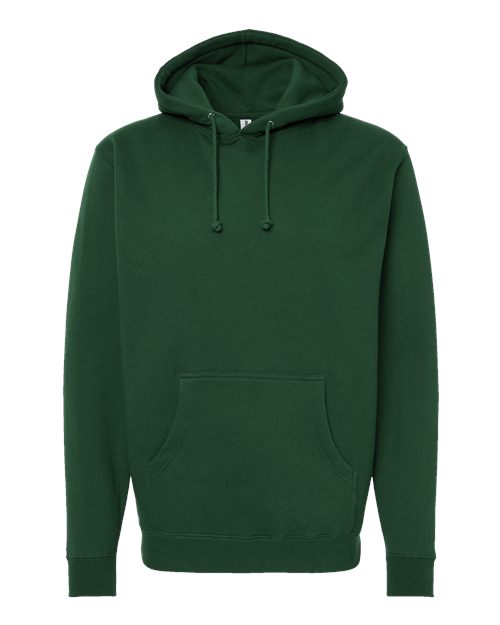 Unisex Heavyweight Hooded Sweatshirt - Dark Green Front