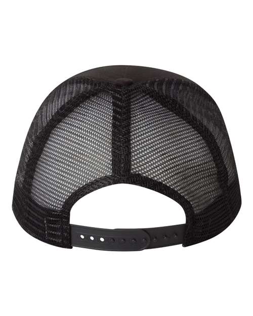 Five-Panel Trucker Cap - Black Back