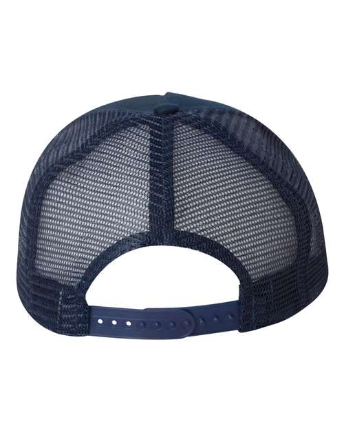 Five-Panel Trucker Cap - Navy Back
