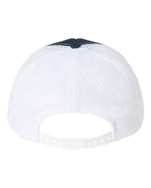 USA-Made Trucker Cap - Navy/ White Back