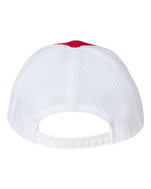 USA-Made Trucker Cap - Red/ White Back