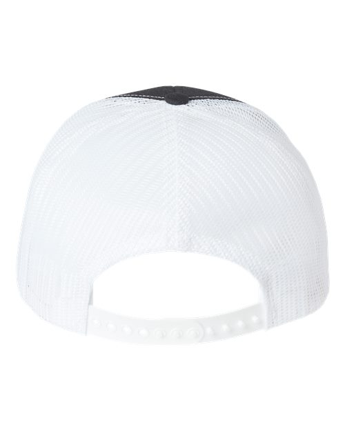 USA-Made Trucker Cap - Black/ White Back