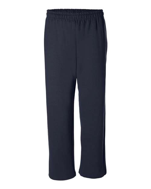 Gildan Unisex Heavy Blend™ Open-Bottom Sweatpants - Navy Front