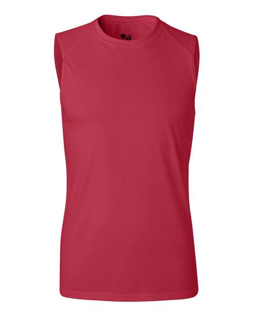 Men's B-Core Sleeveless T-Shirt - Red Front