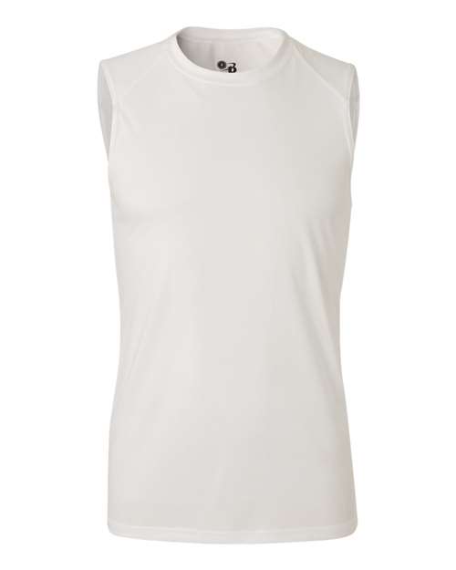 Men's B-Core Sleeveless T-Shirt - White Front