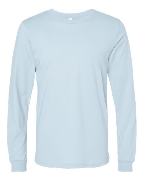 Unisex Jersey Long Sleeve Tee - Baby Blue Front
