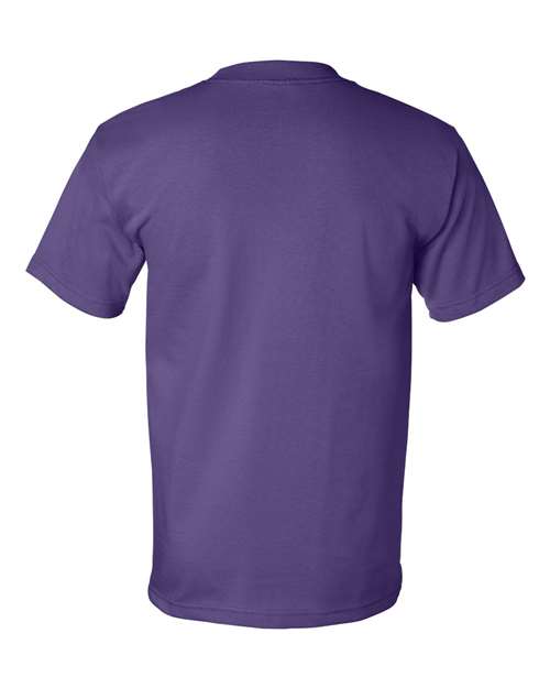 Unisex USA-Made Heavyweight T-Shirt - Purple Back