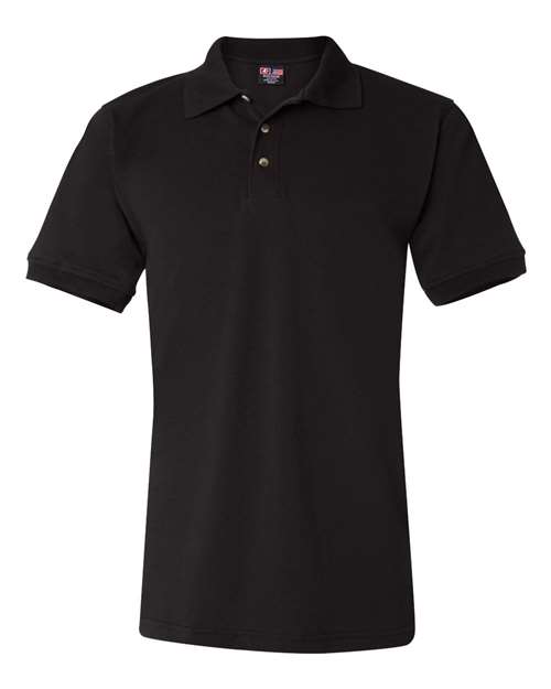 Unisex USA-Made Polo - Black Front