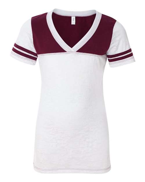 Augusta Sportswear Women's Pride Cheer Shell - Red/ White/ White Front
