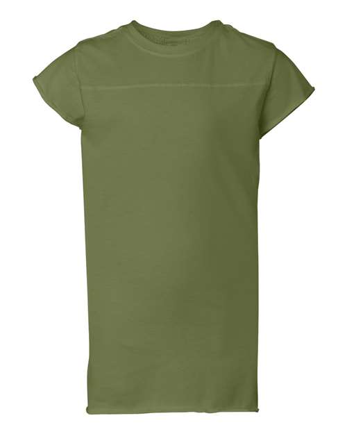 Augusta Sportswear Girls' Attain Wicking V-Neck T-Shirt - Teal Front