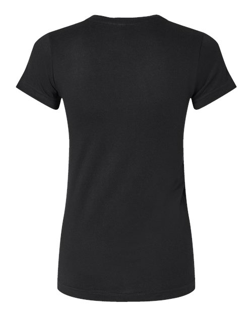 Women's Fitted Fine Jersey Tee - Black Back