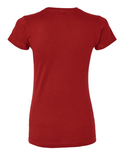 Women's Fitted Fine Jersey Tee - Garnet Back