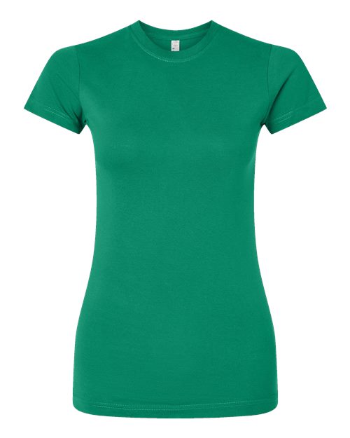 Women's Fitted Fine Jersey Tee - Kelly Front