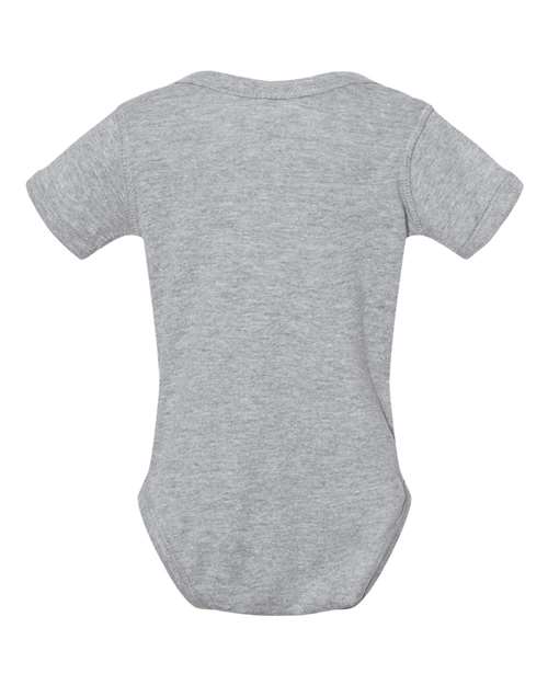 Infant Baby Rib Bodysuit - Heather Back