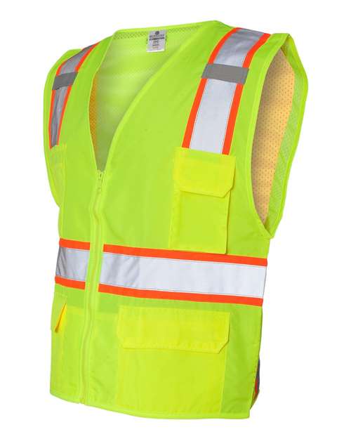 Kishigo Unisex Ultra-Cool™ Solid Front Vest with Mesh Back - Side