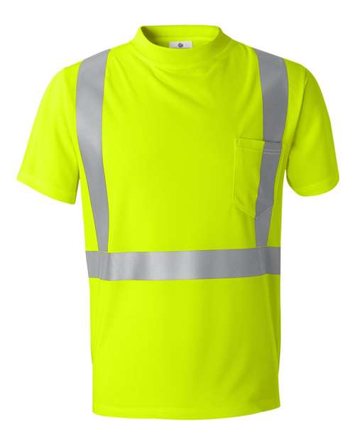 Unisex High-Performance Microfiber T-Shirt - Lime Front
